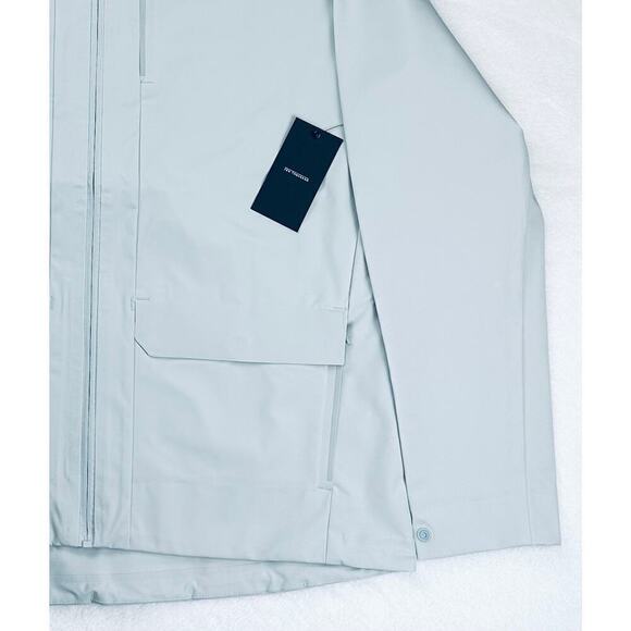 Ten Thousand Men's XXL Light Grey Water Repellant Midweight Hooded Tech Jacket - Picture 6 of 16